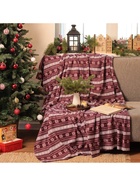 Плед флисовый новогодний «Экономь и Я. Зимний орнамент», 150×180 см - Фото 4