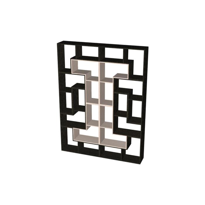 Стеллаж 4 1800 300 2400 мм цвет венге дуб молочный 23630₽