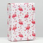 Коробка складная «Фламинго», 16 × 23 × 7,5 см - фото 318514155