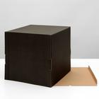 Кондитерская упаковка, без окна, чёрная, 30 х 30 х 30 см - Фото 2