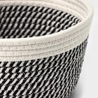 Корзина для хранения плетёная ручной работы LaDо́m «Кэтс», 22×22×12,5 см, цвет чёрно-белый - Фото 5