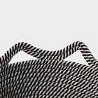 Корзина для хранения плетёная ручной работы «Кэтс», 26×26×15,5 см, цвет чёрно-белый - фото 10013236