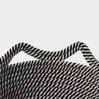 Корзина для хранения LaDо́m «Кэтс», плетёная, ручной работы, с ручками, хлопок, 26×26×15.5 см, чёрная - Фото 4