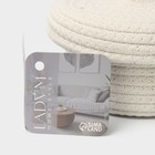 Корзина для хранения LaDо́m «Белл», плетёная, ручной работы, с крышкой, хлопок, 16×16×12 см, белая - Фото 8