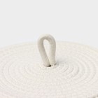 Корзина для хранения плетёная ручной работы LaDо́m «Бэлл», 21×21×11 см, цвет бежевый - Фото 4
