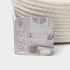 Корзина для хранения плетёная ручной работы LaDо́m «Бэлл», 25×25×15 см, белая - Фото 7