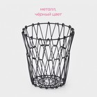 Фруктовница Доляна раскладная, 29×29×4.5 см, чёрная - Фото 3