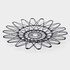 Фруктовница Доляна раскладная, 29×29×4.5 см, чёрная - Фото 4