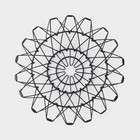Фруктовница Доляна раскладная, 29×29×4,5 см, цвет чёрный - фото 4324408