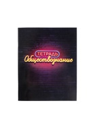 Предметная тетрадь по обществознанию Calligrata «Неон», 48 листов, в клетку, со справочным материалом, обложка из мелованного картона - Фото 4