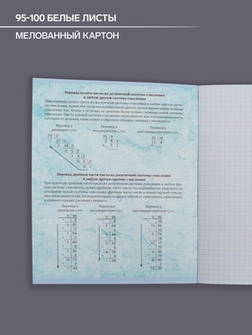 Тетрадь предметная 48 листов в клетку Calligrata, «Неон. Информатика», со справочным материалом, обложка мелованный картон, УФ-лак, блок офсет (комплект 3 шт)