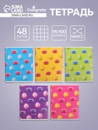 Тетрадь 48 листов в клетку, Calligrata «Макарун», МИКС - Фото 1