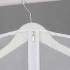 Чехол для одежды плотный Доляна, 60×80 см, PEVA, цвет белый - Фото 3