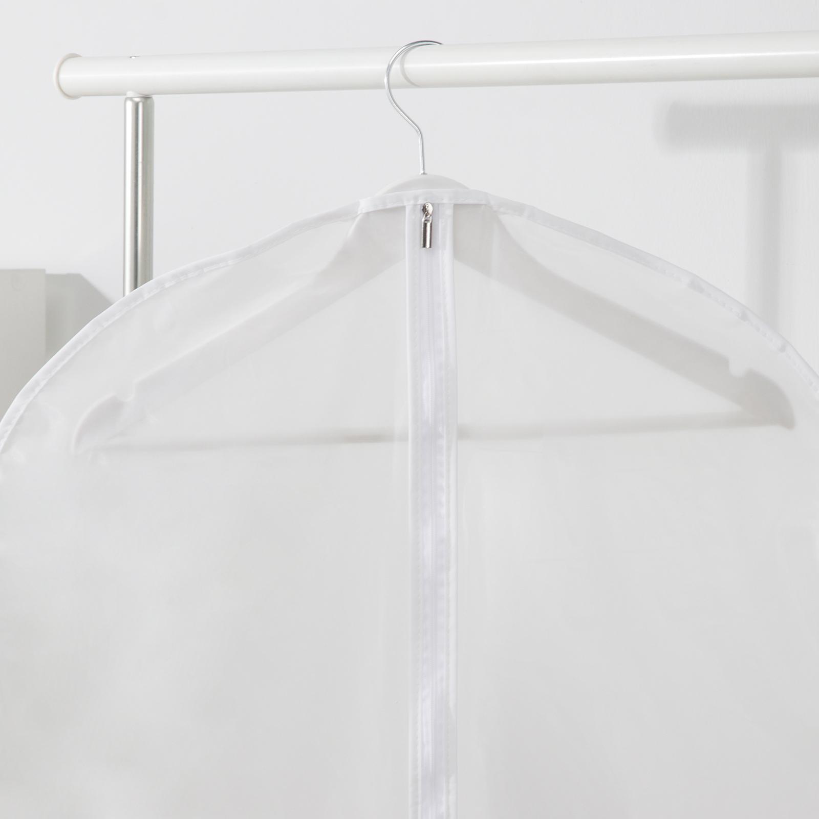  для одежды плотный Доляна, 60×120 см, PEVA, цвет белый (5329654 .