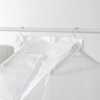 Чехол для одежды плотный Доляна, 60×110×50 см, PEVA, цвет белый - Фото 8