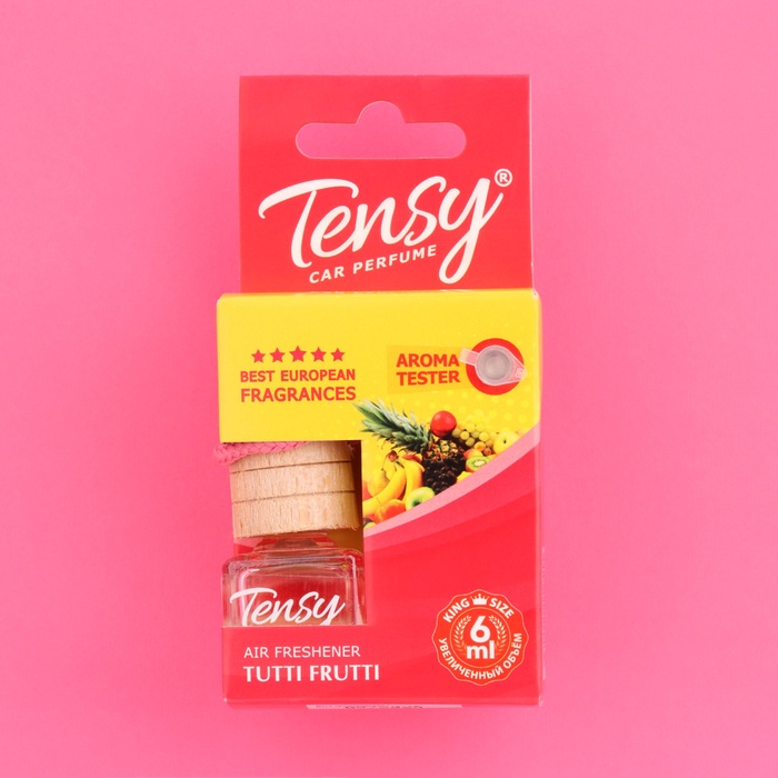 Ароматизатор в машину Tensy, тутти-фрутти, бутылочка, 6 мл, ТВ-14 - Фото 1