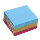 Блок с липким краем, 51×51 мм, 300 листов, пастель, 3 цвета - Фото 3