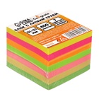 Блок с липким краем, 51×51 мм, 400 листов, пастель/флуоресцентный, 7 цветов - Фото 4