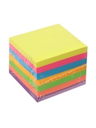 Блок с липким краем, 51×51 мм, 400 листов, пастель/флуоресцентный, 7 цветов - Фото 4