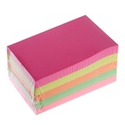 Блок с липким краем 51 мм × 76 мм, 400 листов, флуоресцентные, 5 цветов - Фото 3