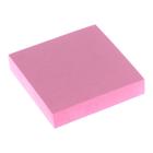 Блок с липким краем 51 мм х 51 мм, 100 листов, пастель, розовый - фото 23860067