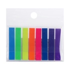 Блок-закладка с липким краем, 8 цветов по 20 штук, 8×45 мм, флуоресцентные, пластиковые - Фото 3