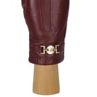 Перчатки женские натуральная кожа (Размер 8) бордовый - Фото 3