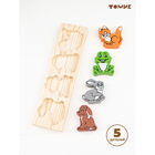 Рамка - вкладыш деревянная «Животные», 5 деталей - Фото 3