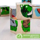 Кубики «Животные леса», 9 элементов - Фото 2