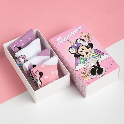 Набор носков Minniecorn, Минни Маус, 4 пары, 10-12 см