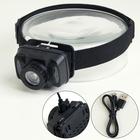 Фонарь налобный аккумуляторный 10 Вт, 1200 мАч, USB, T6, 5 режимов, датчик движения - фото 5032168