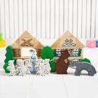 Конструктор деревянный «Сказки: волк и семеро козлят», 28 деталей - Фото 5