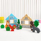 Конструктор деревянный «Сказки. Зайкина избушка», 24 детали - Фото 5