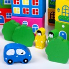 Конструктор деревянный «Цветной городок» большой, 41 деталь - Фото 7