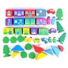 Конструктор деревянный «Цветной городок» большой, 41 деталь - Фото 8