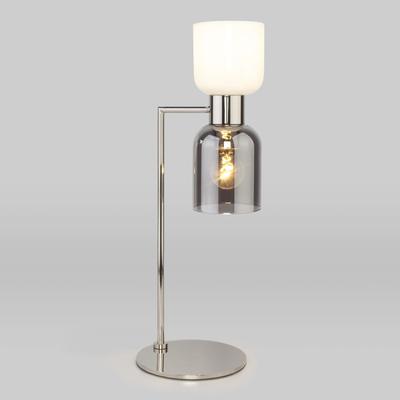 Настольная лампа Tandem, 2x60Вт E27, цвет никель