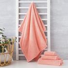 Полотенце махровое Экономь и Я 50*90 см, персиковый нектар 100%хл, 360 г/м2 - фото 28132244