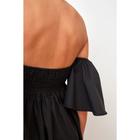 Платье с открытыми плечами MIST, размер 42, цвет чёрный - Фото 6