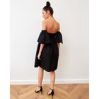 Платье с открытыми плечами MIST, размер 44, цвет чёрный - Фото 5