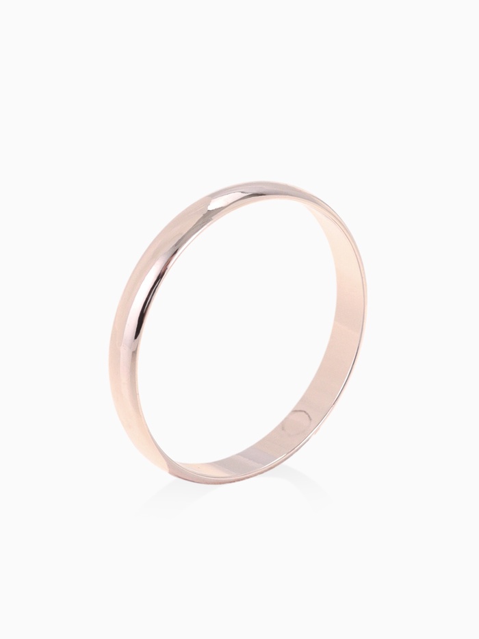 Кольцо обручальное «Классик», цвет розовое золото, размер 19 - Фото 1