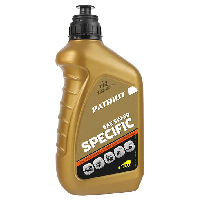 Масло PATRIOT SPECIFIC HIGH-TECH 5W30 SJ/CF, 0.946 л, SAE 5W30, -30/+50 °С