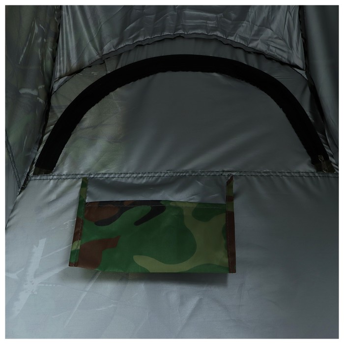 Палатка туристическая Maclay, самораскрывающаяся, для душа, 120х120х195 см, цвет хаки - фото 1905778820
