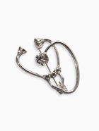 Брошь «Стетоскоп» крупный, цвет белый в серебре - Фото 1