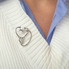 Брошь «Стетоскоп» крупный, цвет белый в серебре - Фото 2