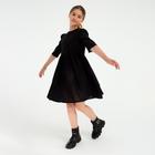 Платье для девочки MINAKU: Cotton collection, цвет чёрный, рост 134 см - Фото 3