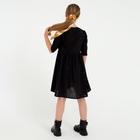 Платье для девочки MINAKU: Cotton collection, цвет чёрный, рост 134 см - Фото 4