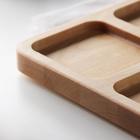 Менажница деревянная квадратная Доляна, 26×20.5×2 см, 3 секции, берёза - Фото 4