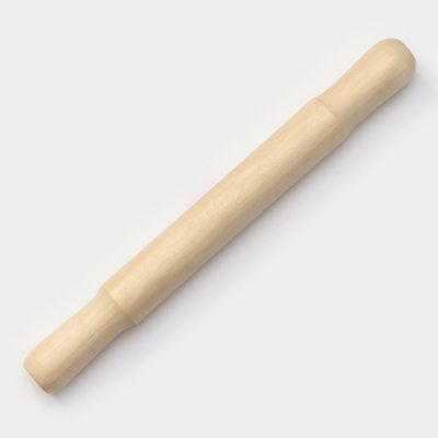 Скалка с ручками, 36×4 см, рабочая часть 19,5 см, бук