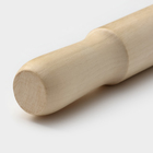 Скалка для теста с ручками Доляна, 36×4 см, рабочая часть 19.5 см, дерево бук - Фото 3