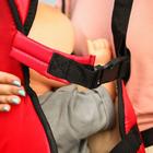 Рюкзак кенгуру «Сидим и лежим», цвет красный - фото 24409999